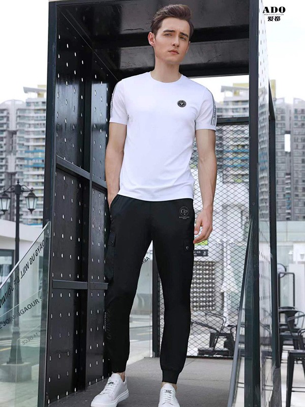 爱都男装2023春夏季白色T恤