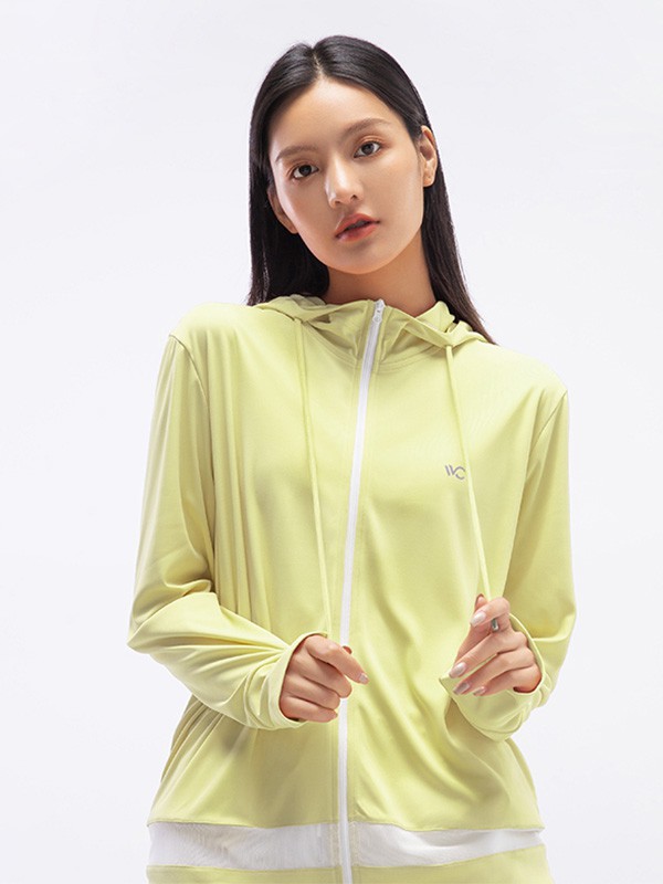 VVC休闲装2023春夏季绿色防晒衫