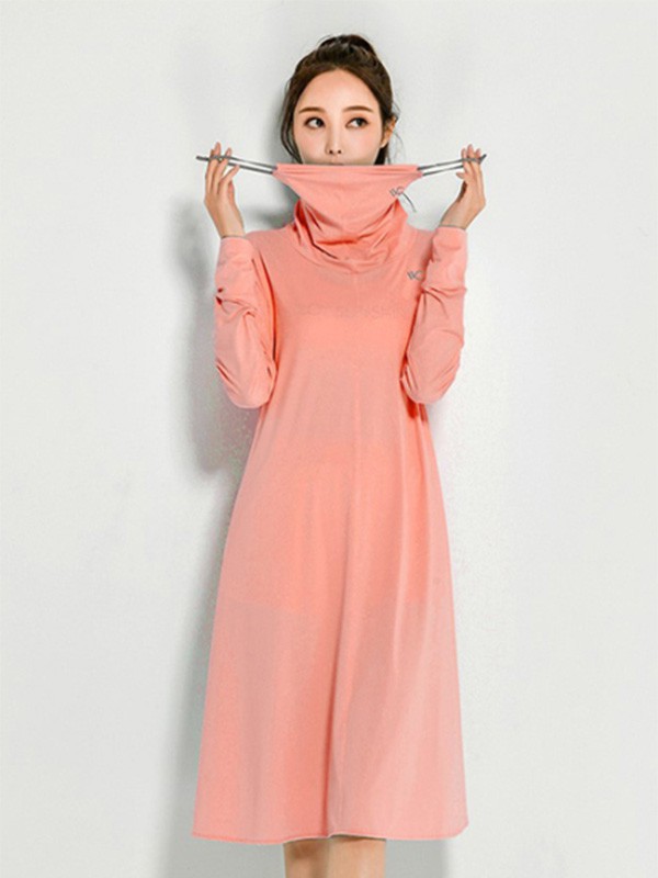 VVC休闲装2023春夏季橙色连衣裙