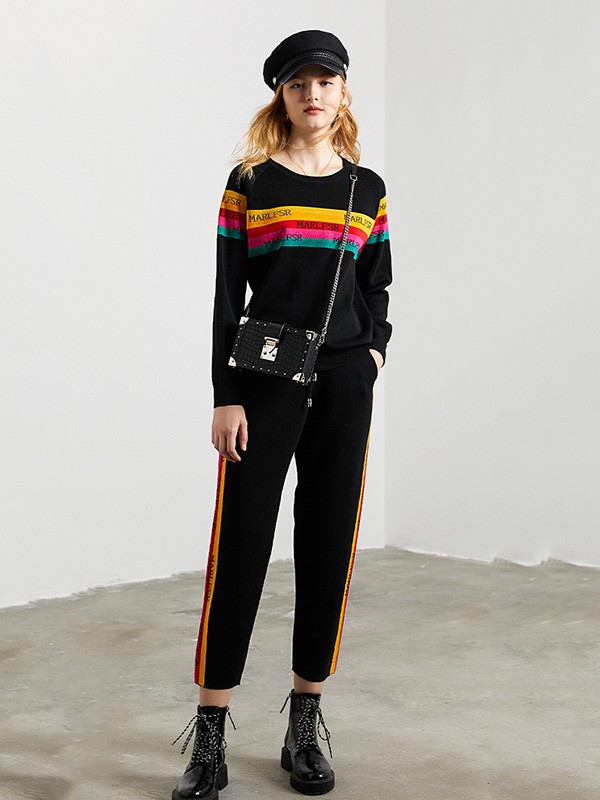 DFVC女装2023春夏季黑色polo衫