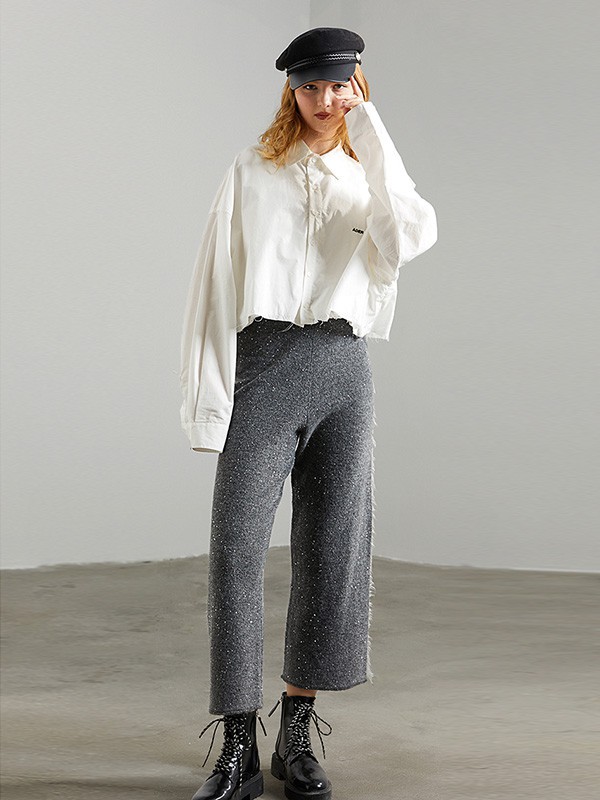 DFVC女装2023春夏季白色衬衫