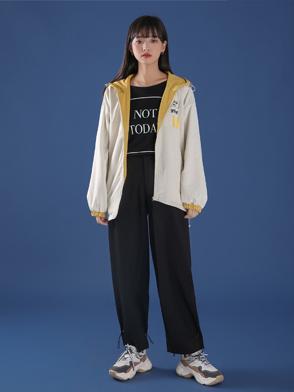 冰依婷女装2023春夏季黑色T恤