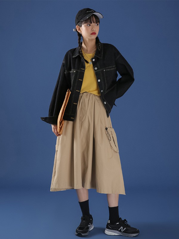 冰依婷女装2023春夏季黄色T恤