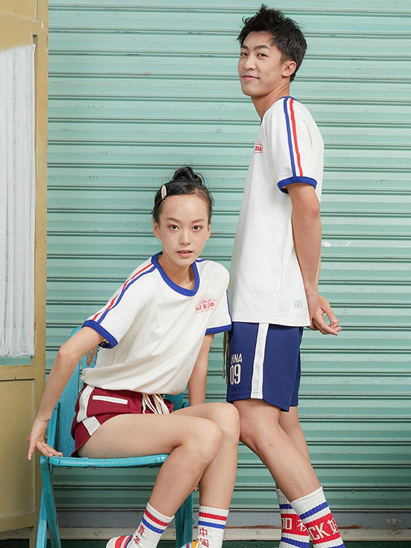 能猫商店休闲装2023春夏季白色T恤