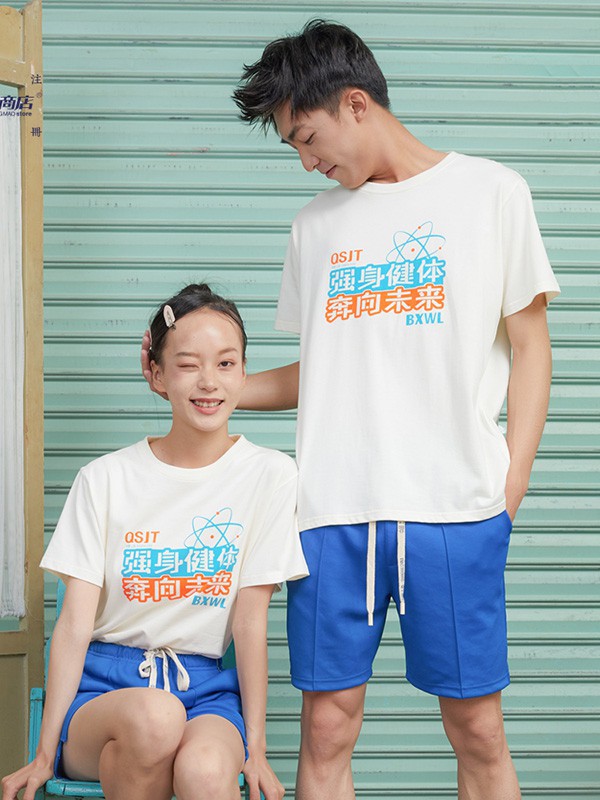 能猫商店休闲装2023春夏季白色T恤