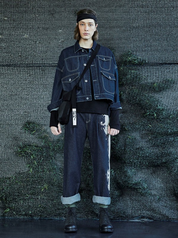 野无男装2023春夏季藏蓝色外套