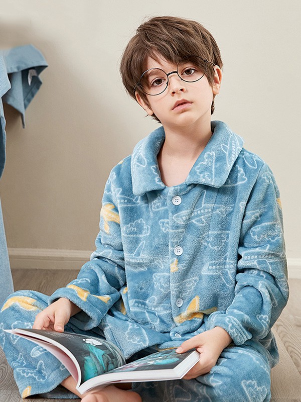 英博伦内衣2023春夏季蓝色家居服