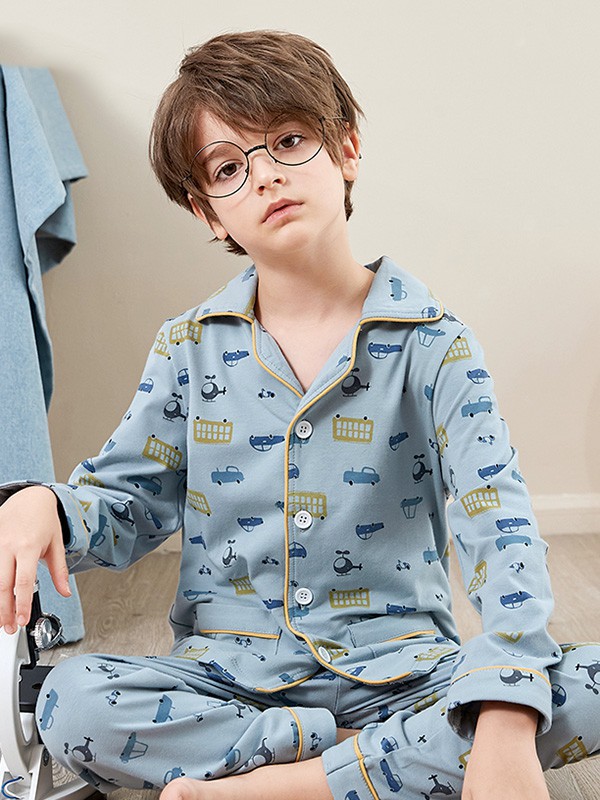 英博伦内衣2023春夏季蓝色家居服