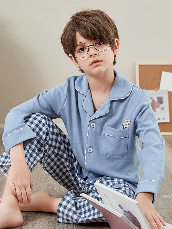 英博伦内衣2023春夏季蓝色家居服