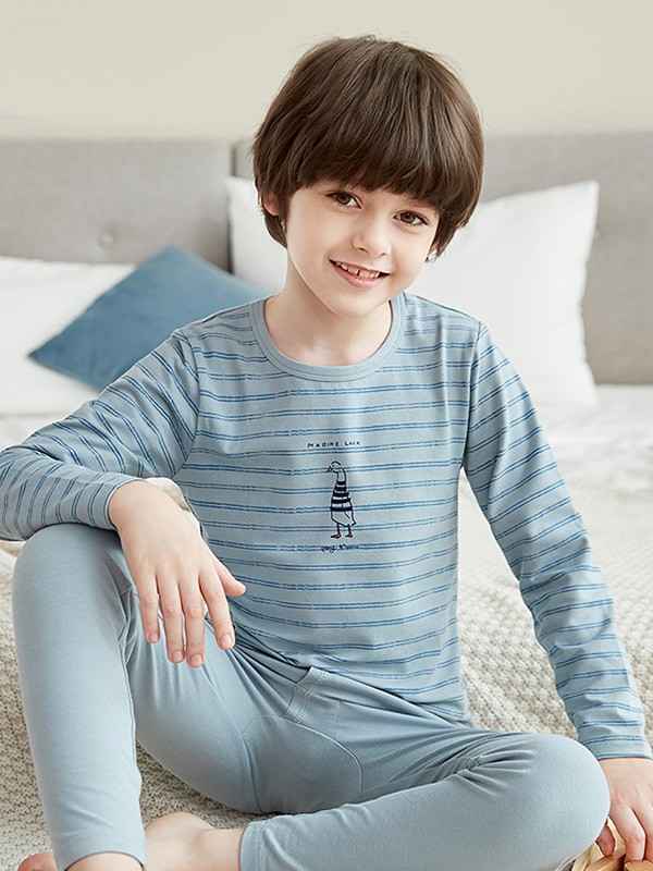 英博伦内衣2023春夏季蓝色家居服