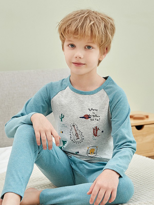 英博伦内衣2023春夏季蓝色家居服