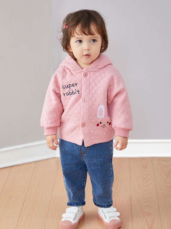 嘟嘟家童装2023春夏季粉色卫衣