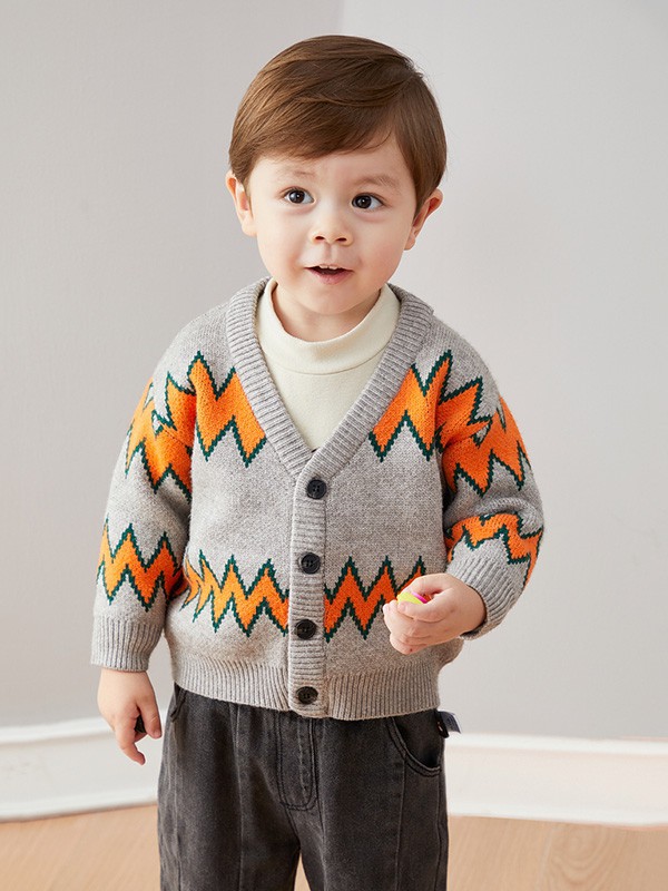 嘟嘟家童装2023春夏季灰色外套