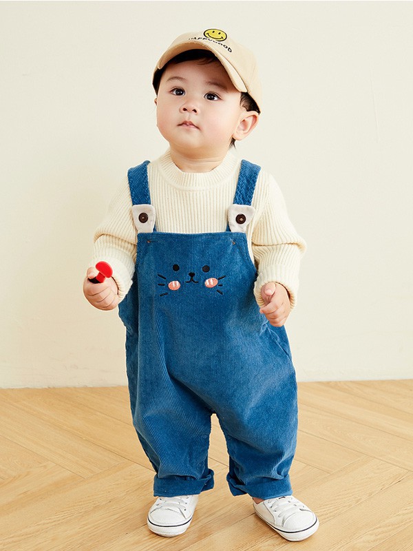 嘟嘟家童装2023秋冬季白色T恤