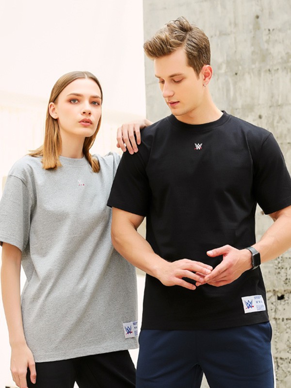 WWE男装2023春夏季灰色T恤