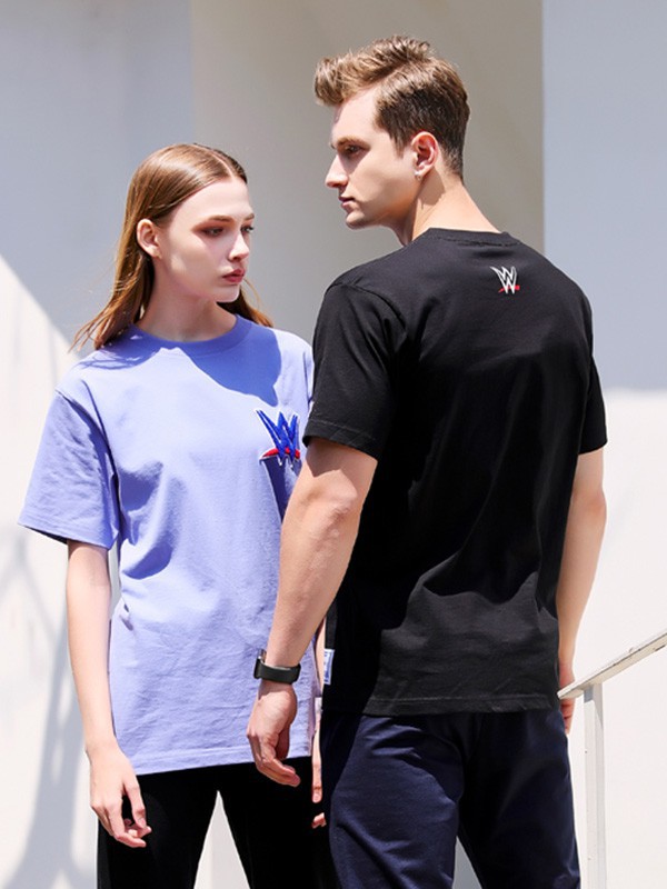 WWE男装2023春夏季紫色T恤