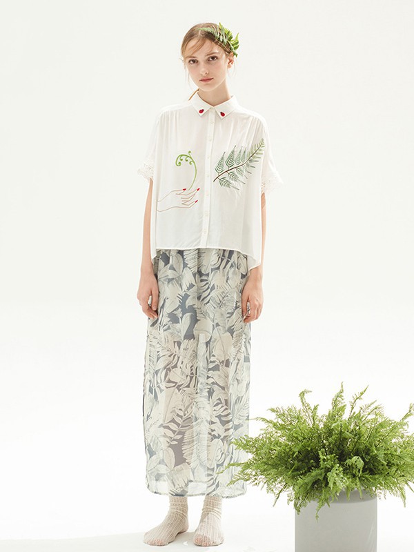 MissPatina2023春夏季白色T恤