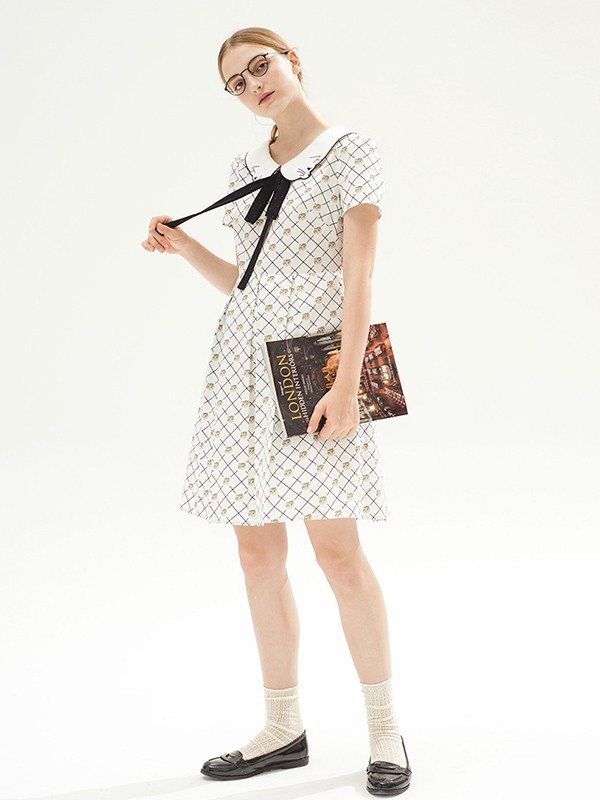 MissPatina2023春夏季白色连衣裙