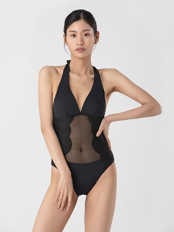 Atelierintimo内衣2023春夏季黑色泳衣