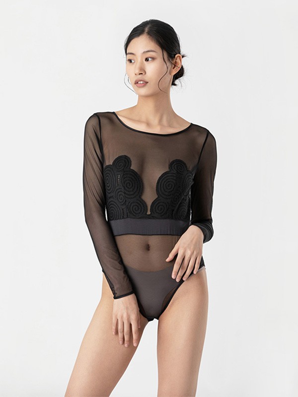Atelierintimo内衣2023春夏季黑色泳衣