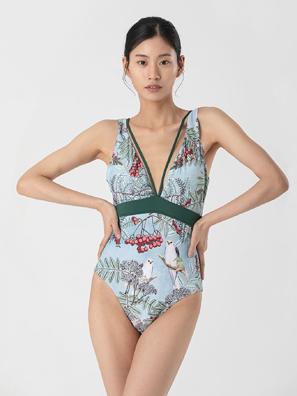 Atelierintimo内衣2023春夏季浅蓝色泳衣