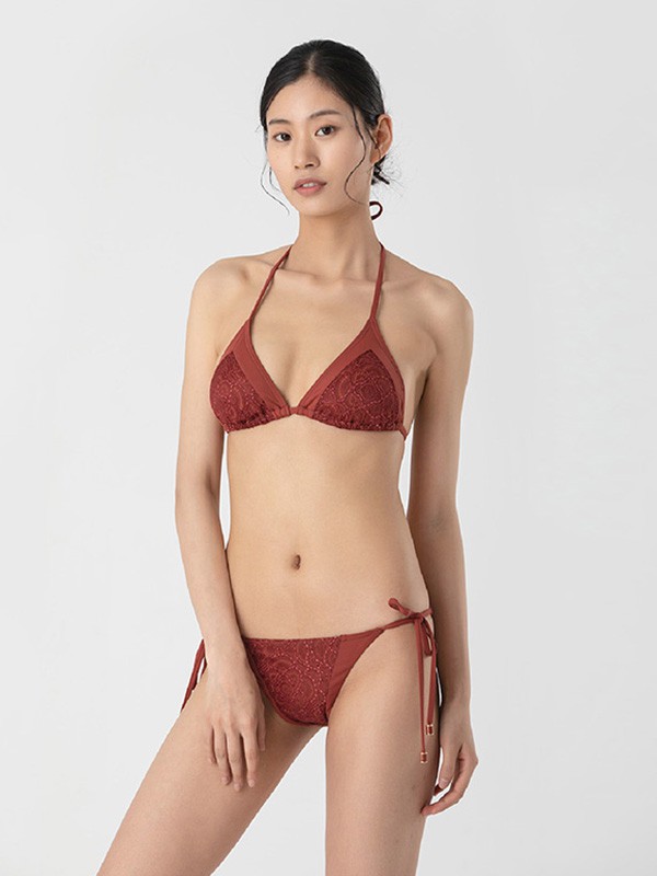 Atelierintimo内衣2023春夏季酒红色时尚内衣