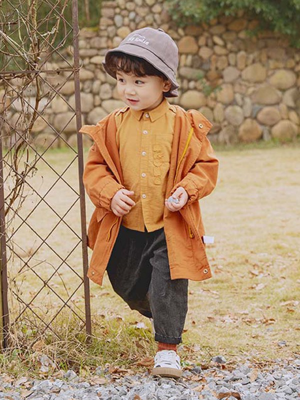 森点童装2022秋冬季黑色长裤