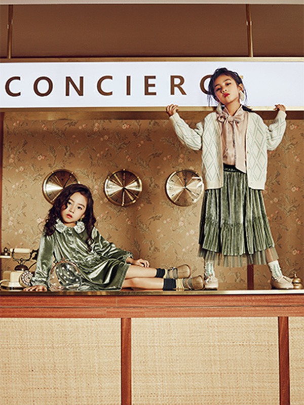 森点2022秋冬季绿色长裙