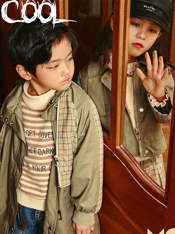 森点2022秋冬季绿色风衣