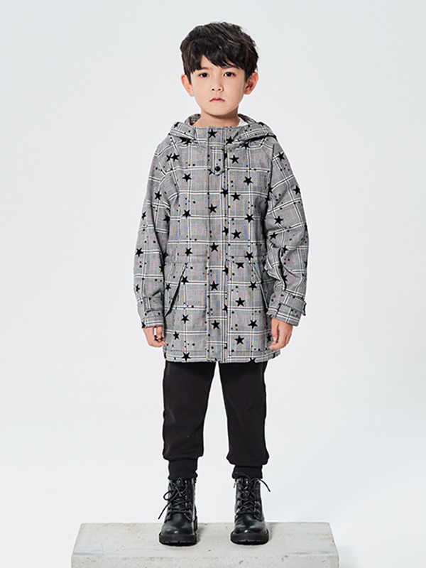 贝贝摩登2022秋冬季灰色外套