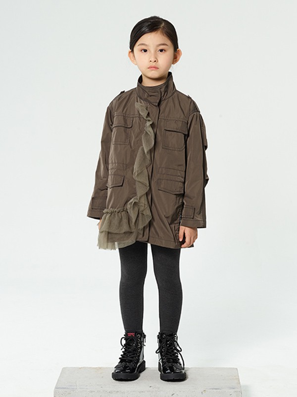 贝贝摩登2022秋冬季咖啡色大衣