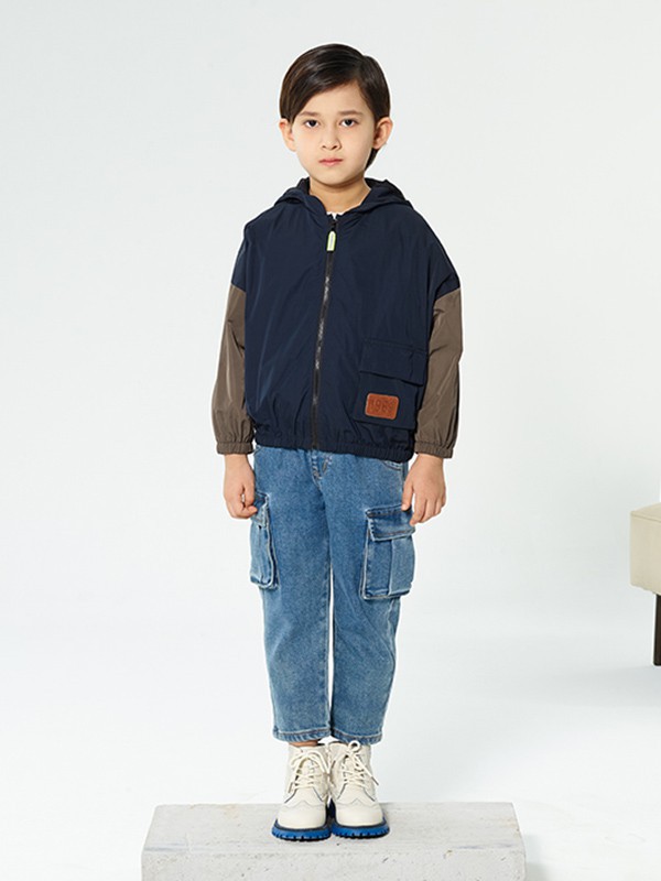 贝贝摩登2022秋冬季蓝色长裤