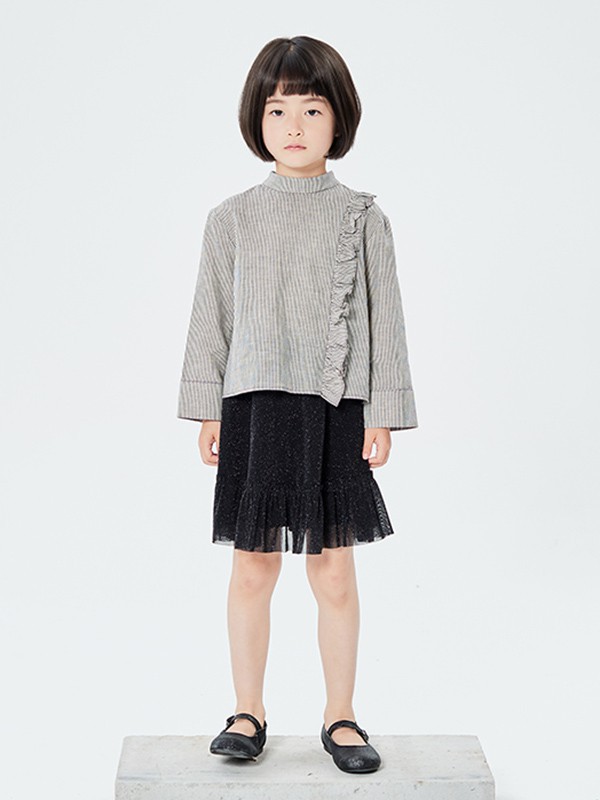 贝贝摩登2022秋冬季灰色毛衣