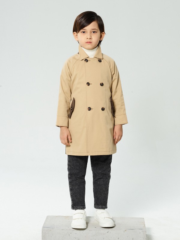 贝贝摩登2022秋冬季卡其色风衣