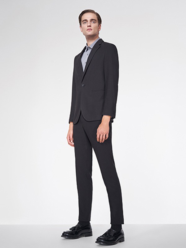 默兹男装2022秋冬季黑色西装裤