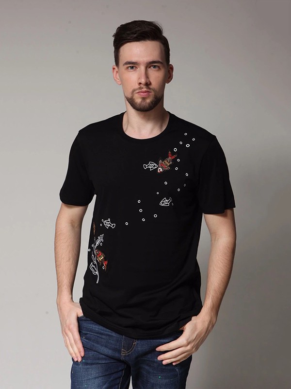 BOJO2023春夏季黑色T恤