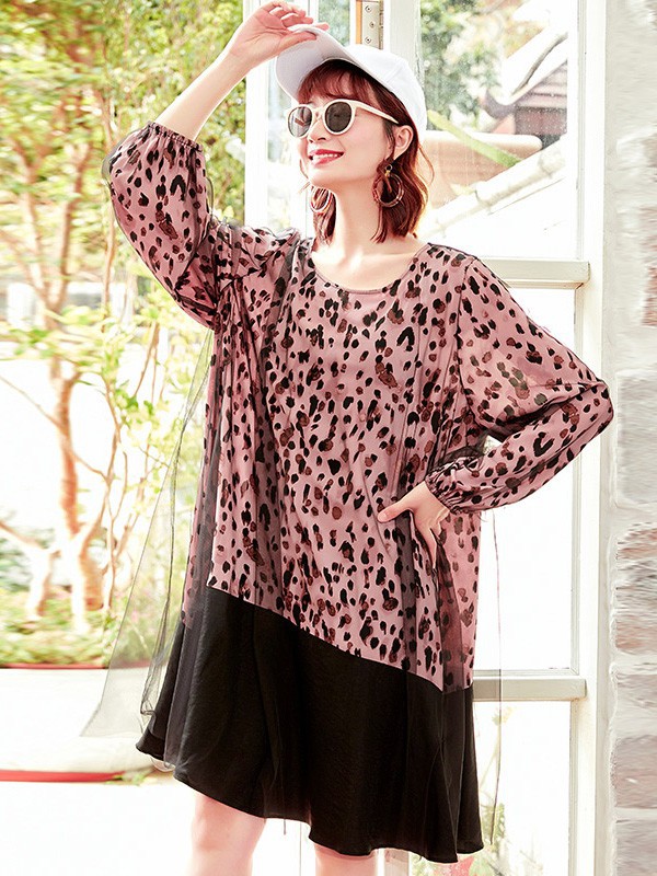 锦蕙兰女装2023春夏季粉色连衣裙