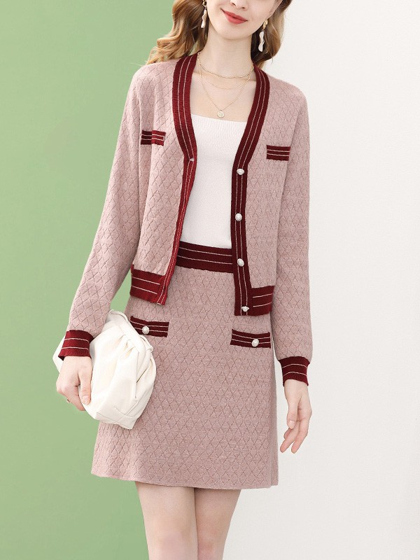 蕾彩女装2023春夏季粉色短裙