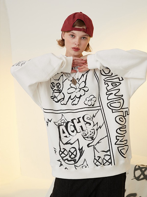 ACHS休闲装2023春夏季白色T恤