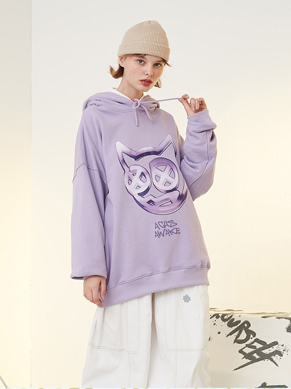 ACHS休闲装2023春夏季紫色T恤