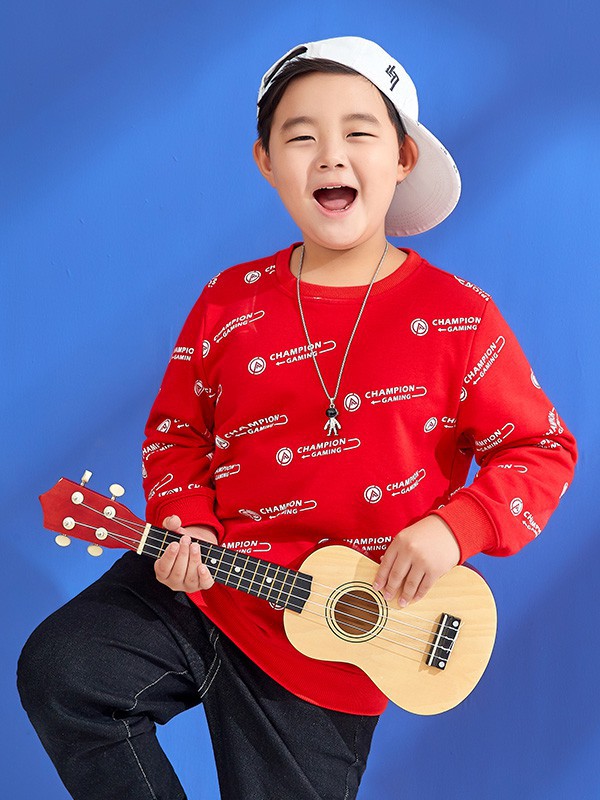 普哆衣2023春夏季红色T恤