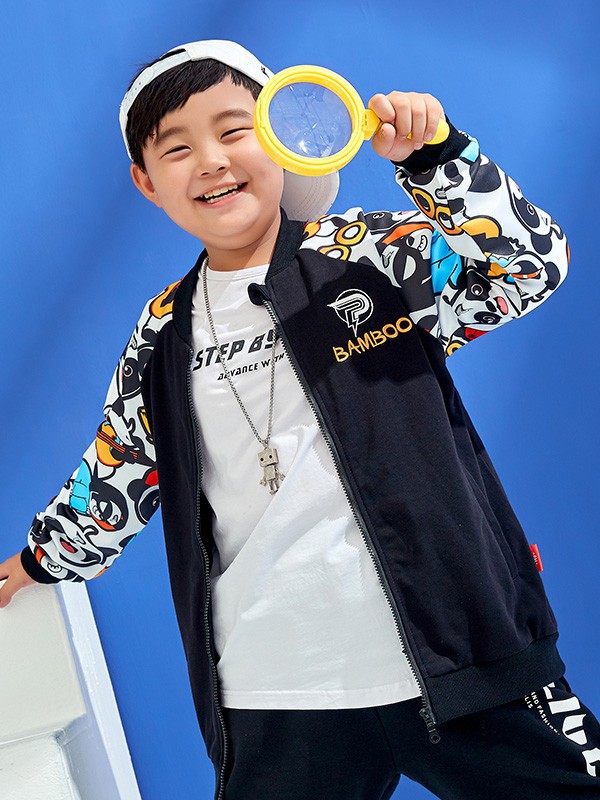 普哆衣童装2023春夏季白色T恤