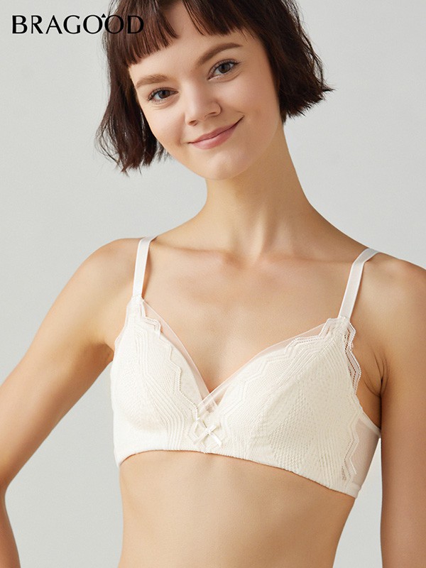 布谷内衣2023春夏季白色时尚内衣