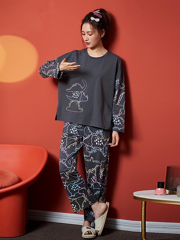 莎倩内衣2023春夏季黑色家居服