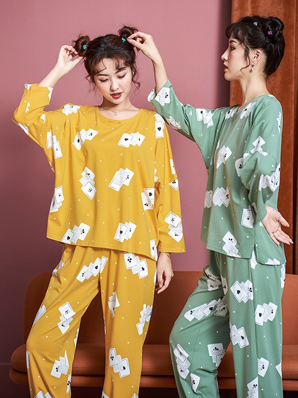 莎倩内衣2023春夏季橙色家居服