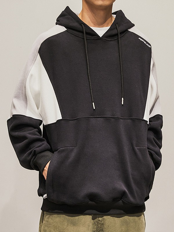 杰克托米男装2023春夏季拼色卫衣