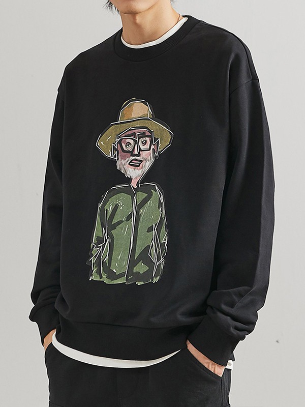 杰克托米男装2023春夏季黑色T恤