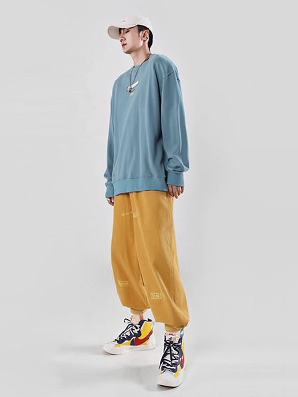 不计后果2023春夏季蓝色T恤