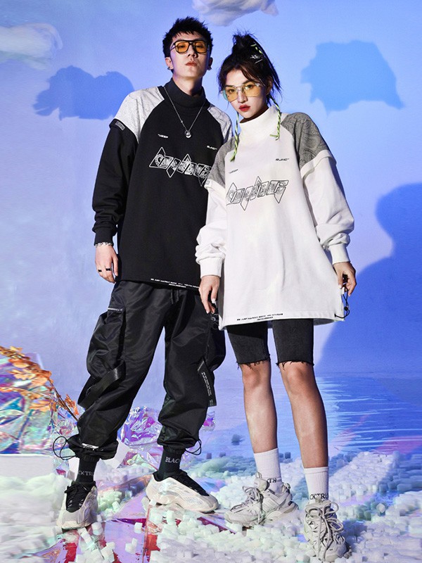 不计后果休闲装2023春夏季白色外套