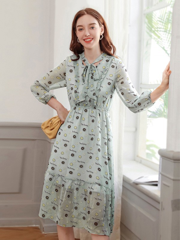 天谜女装2023春夏季蓝色衬衫